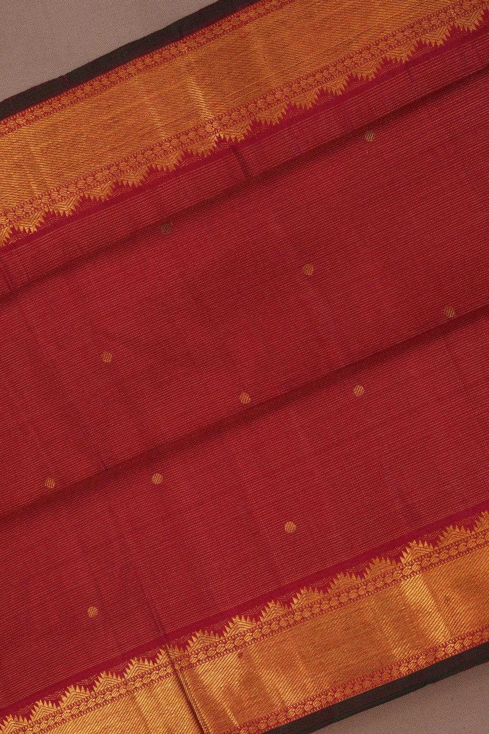 Image of Arani Silk Red Saree